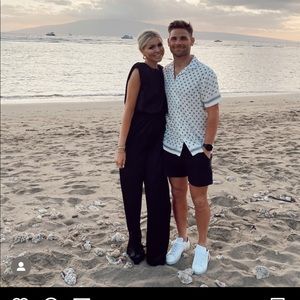 Nastygal black jumpsuit size 8